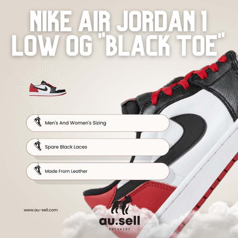 Nike Air Jordan 1 Low OG “Black Toe” - au.sell store - blog