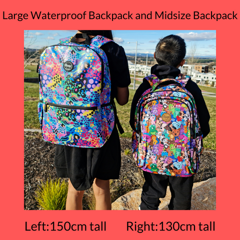 How big are Alimasy backpacks and what size backpack should I buy?