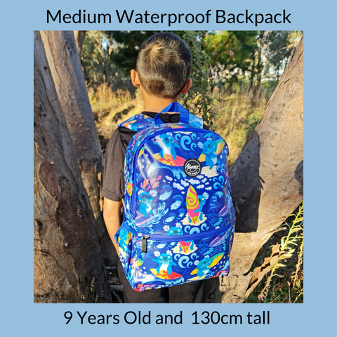 age backpack size chart