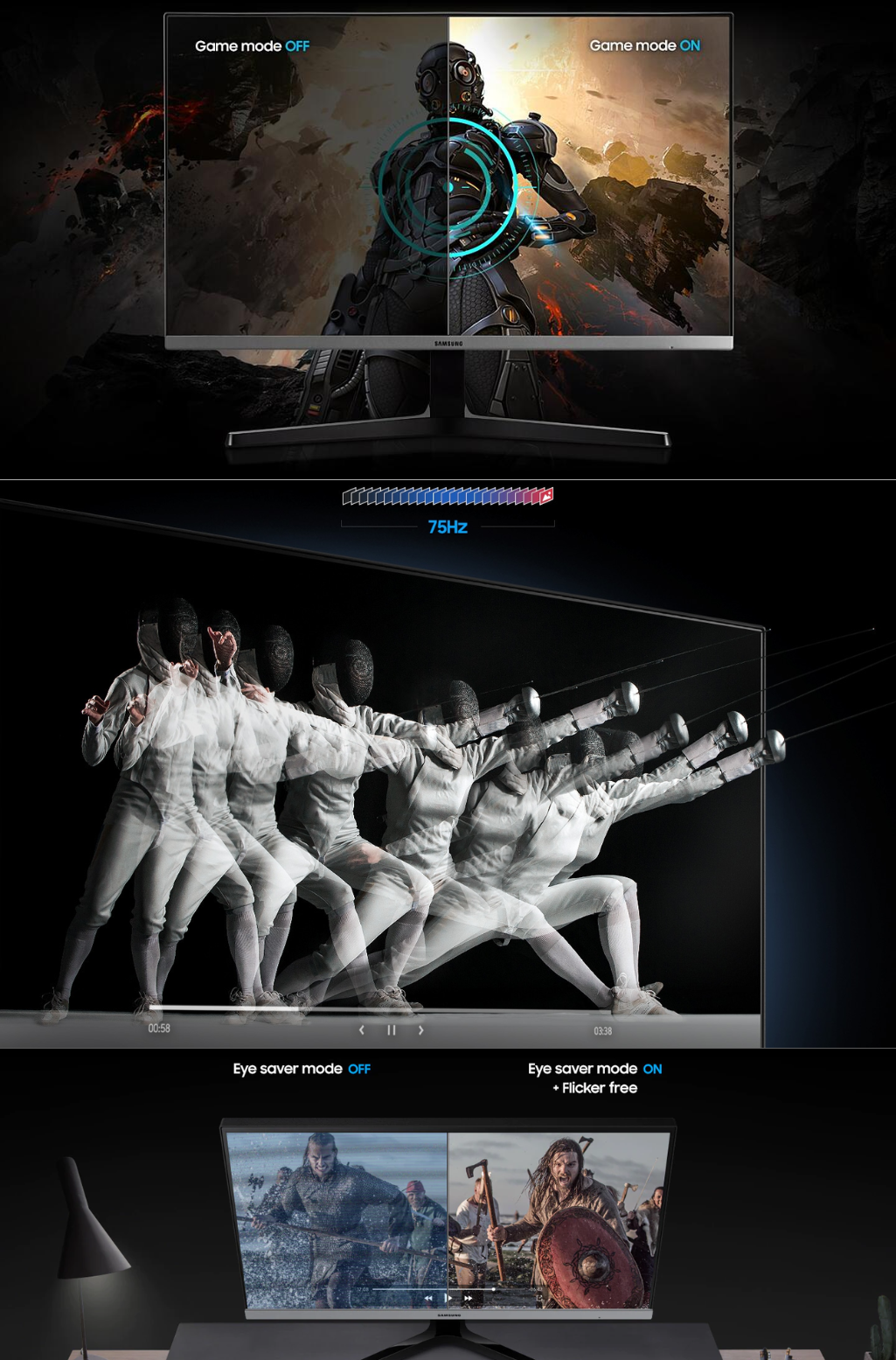 Samsung 24" FHD-monitor met ringlose ontwerp (LS24R35AFHEXXS)