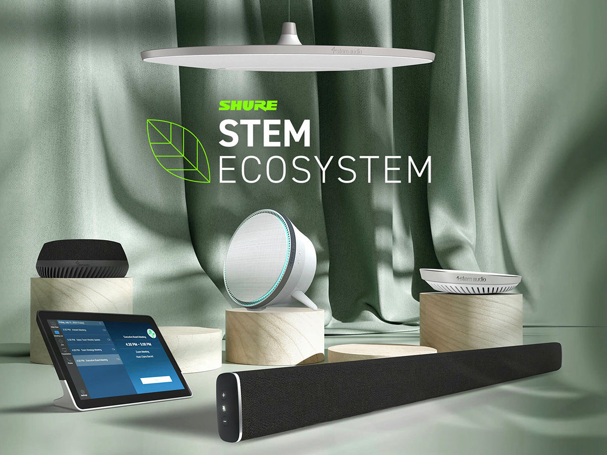 Shure Stem Ecosystem High Quality Microphones, Wireless Microphones, In-ear Monitoring Conference Room Microphone