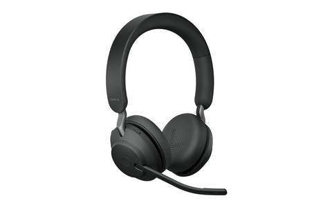 Jabra Evolve2 65 UC/MS Stereo Wireless Headset Swart (USB-A) | BronIT