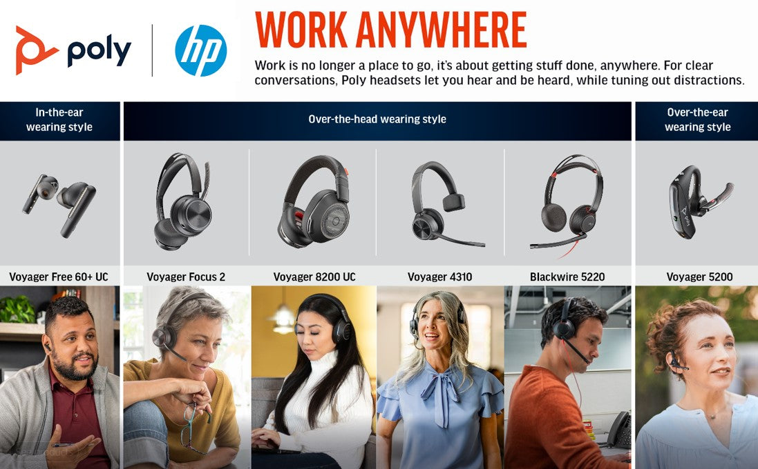 HP Poly Plantronic Headset Line of Product