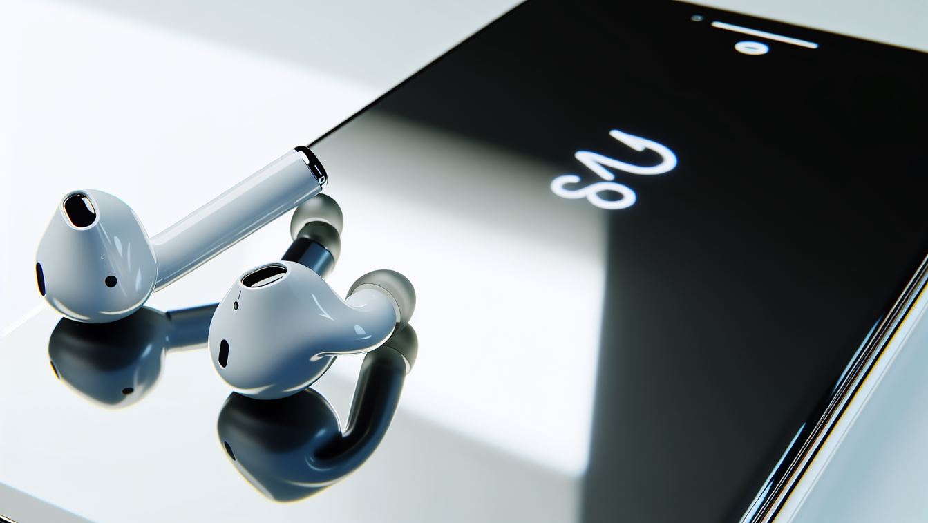 Earbuds with Apple and Android devices