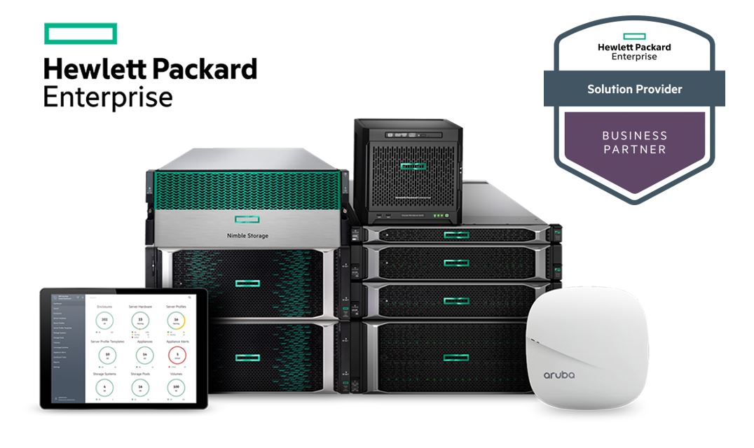 Hewlett Packard Enterprise (HPE) IT-infrastruktuur-rekenbediener, databerging en -dienste-oplossings