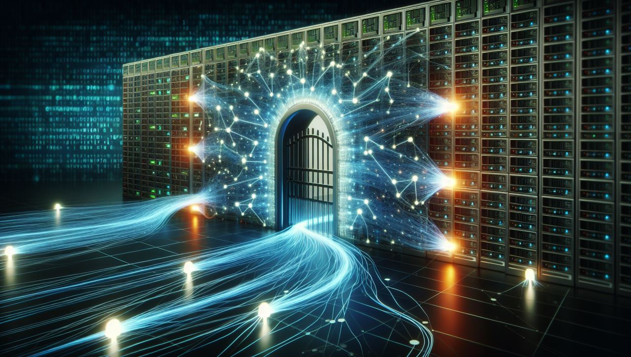 Illustration of secure SD-WAN and granular control