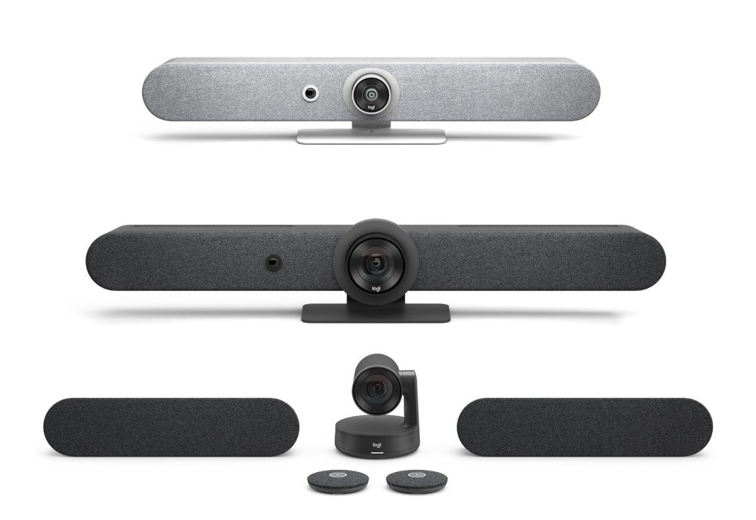 Logitech Sight Tabletop AI Camera with Rally Bar Mini and Rally Bar