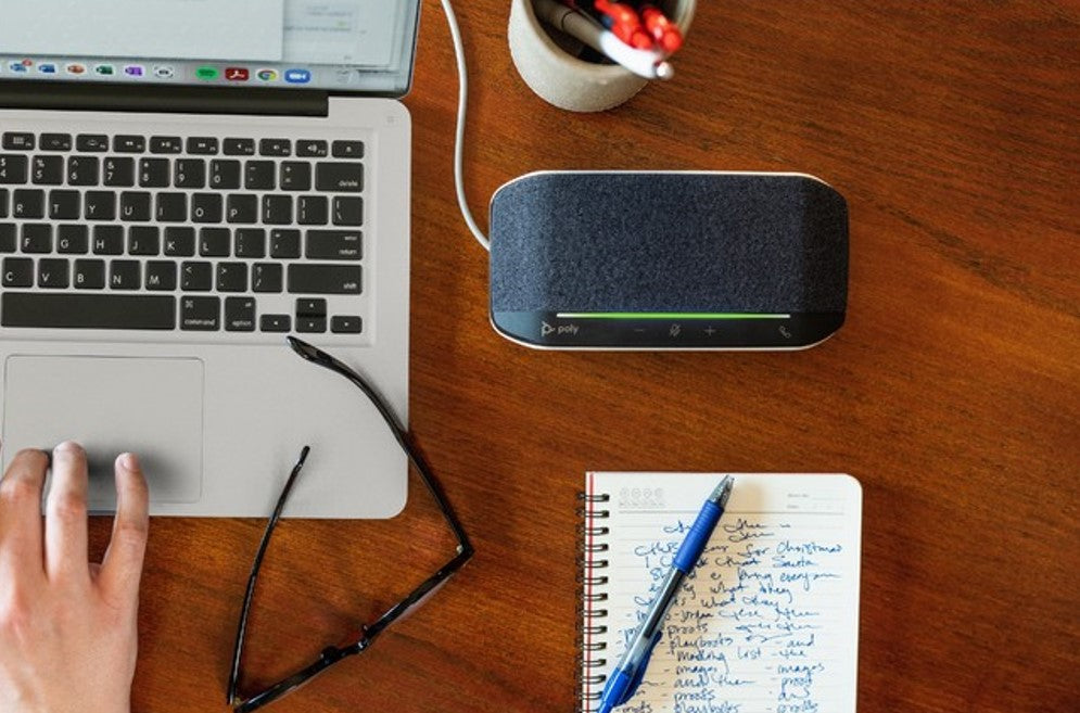 Portable and durable design of Poly Sync speakerphones