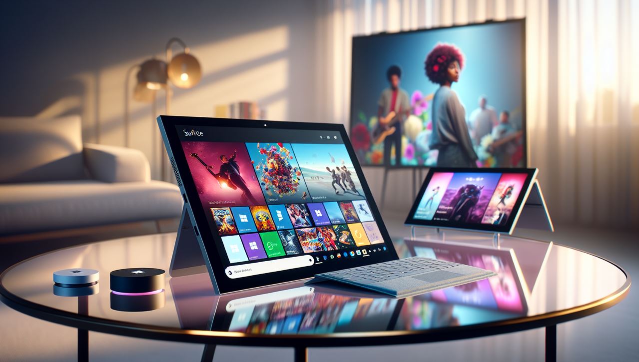 Surface devices for gaming and entertainment