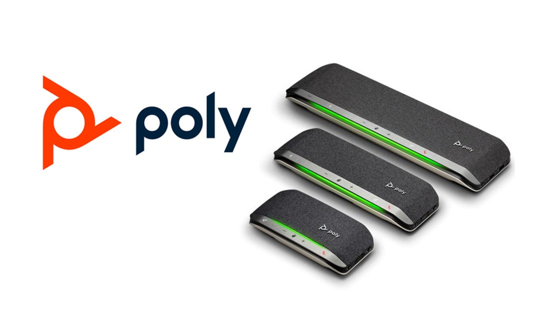 Various Poly Sync family smart speakerphones