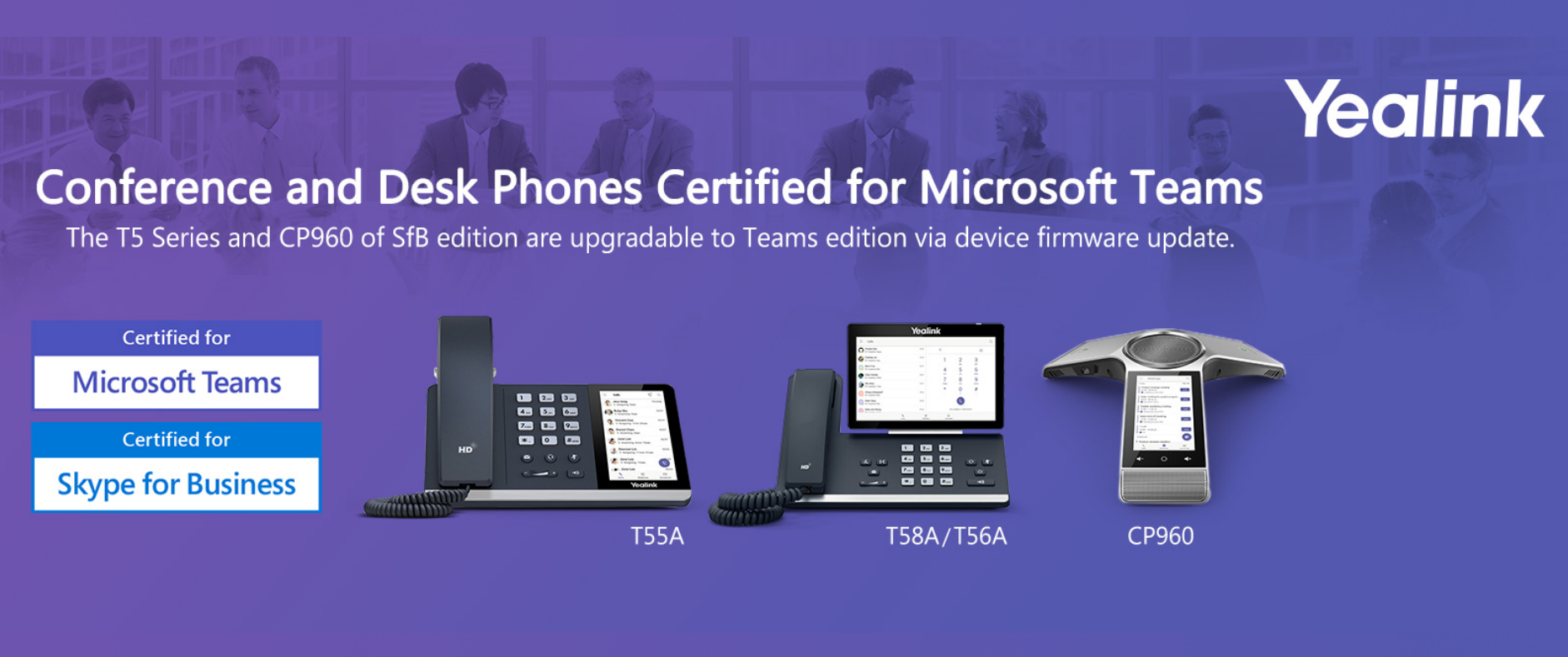 Téléphone Yealink compatible avec Microsoft Teams