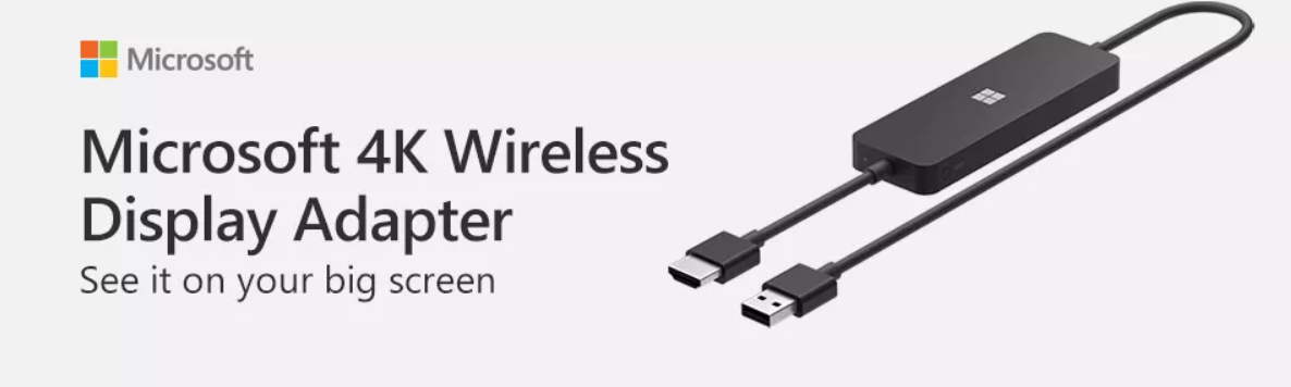 Microsoft 4K Wireless Display Adapter Miracast Supported (UTH-00032)