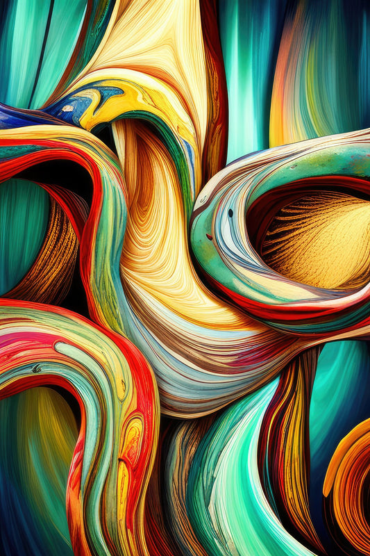 Swirling Cosmic Abstraction Stock Illustration - Illustration of