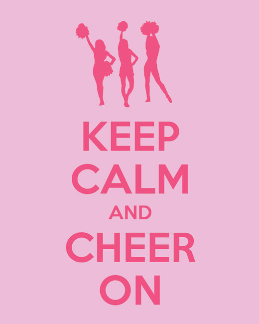 keep calm and cheer on wallpaper