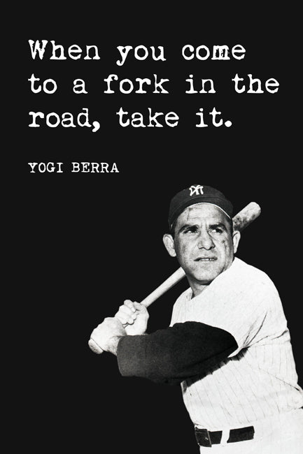 Yogi Berra - It's Like Deja-vu All Over Again, baseball poster