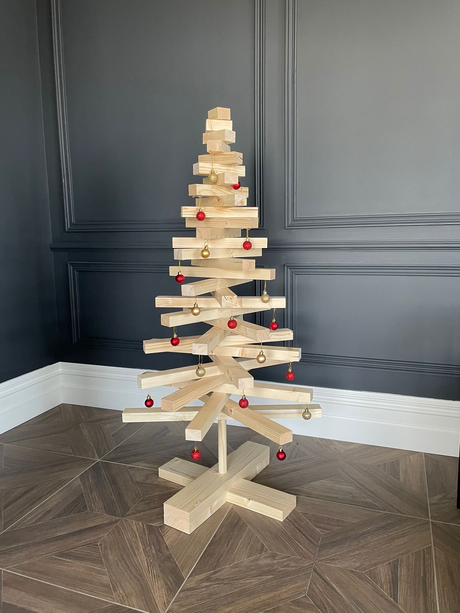 Wooden Christmas Tree - A Fun DIY Project - Girl, Just DIY!