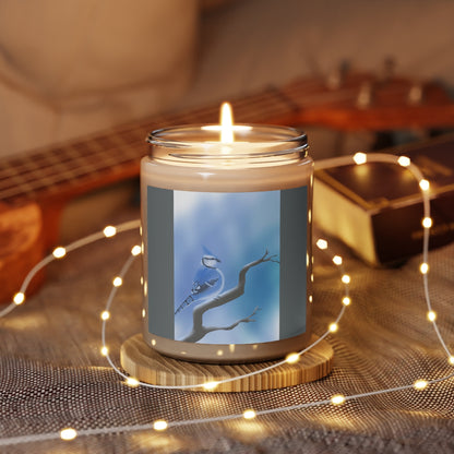 Vegan Soy Coconut Wax Scented Candle, 9oz "Bluejay”