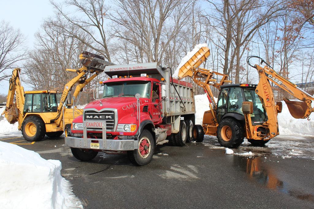 Performing commercial snow stacking service in Rockleigh, NJ