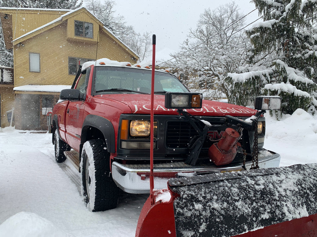 J. Campoli & Sons snow plow truck starting service in Cresskill, NJ