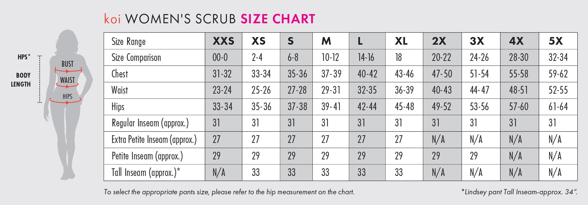 General Size Chart – koihappiness