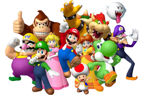 The Nintendo characters from Mario to Yoshi