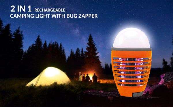 Camping Bulb and bug zapper light