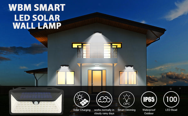 Smart Solar Wall Mount Light