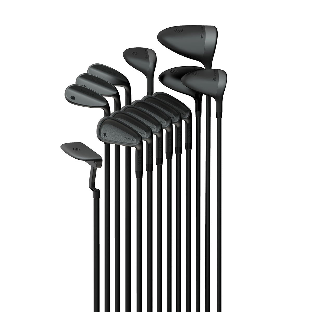 All Black 14-Piece Golf Club Set - The Complete Set