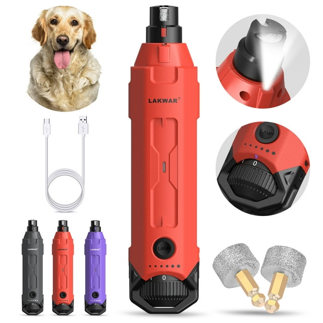 VOLUEX Dog Nail Grinder, Upgraded 2-in-1 Dog Nail Clippers Electric Pet  Nail Trimmer with LED Light, Professional Safe Paws Grooming & Smoothing  for Large, Medium, Small Dogs & Cats : Amazon.ca: Pet
