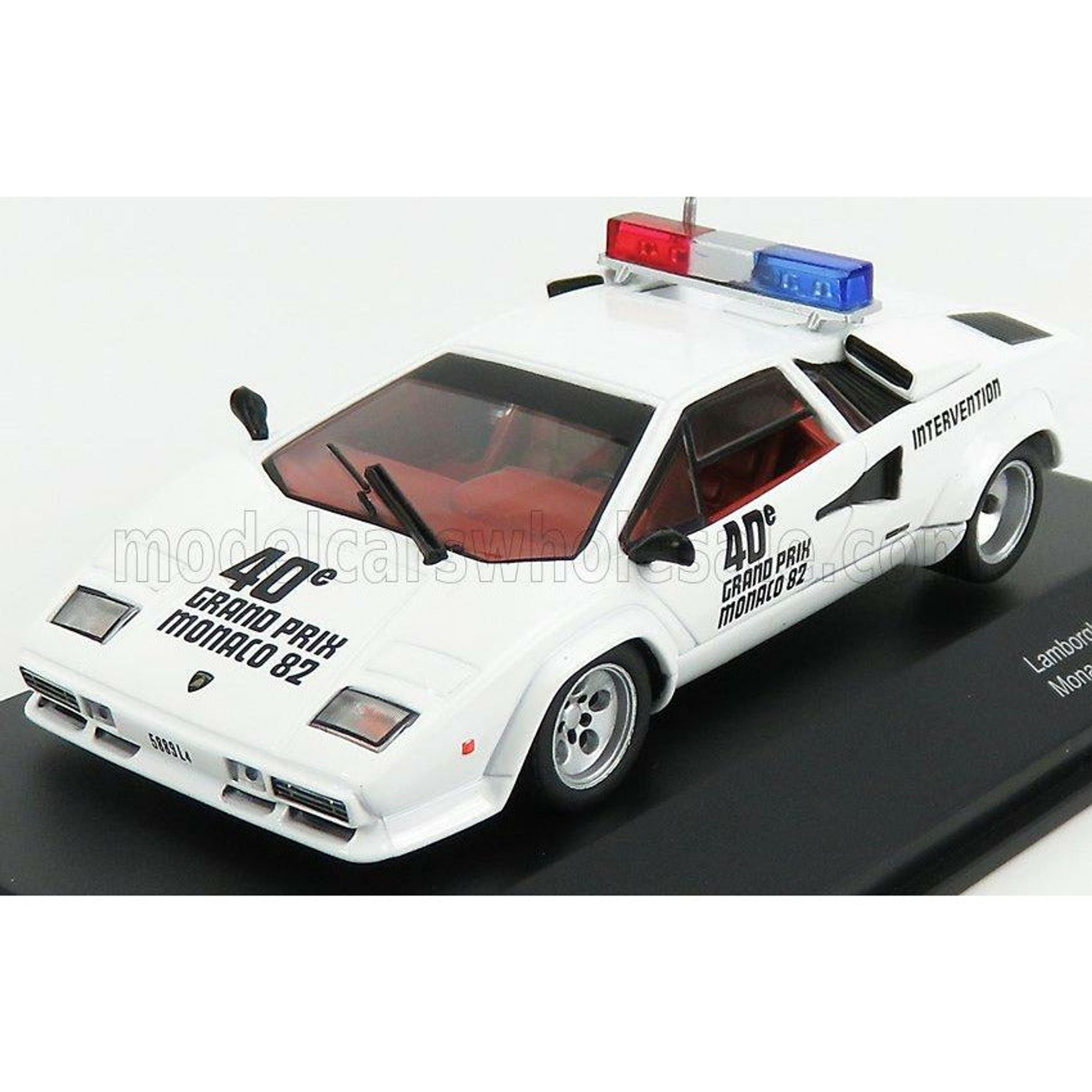 IXO Lamborghini Countach F1 Safety Car Monaco GP 1982 White 1:43