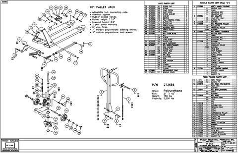 Pallet Jacks Parts Diagram