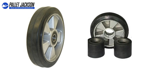 Pallet jack rubber wheels