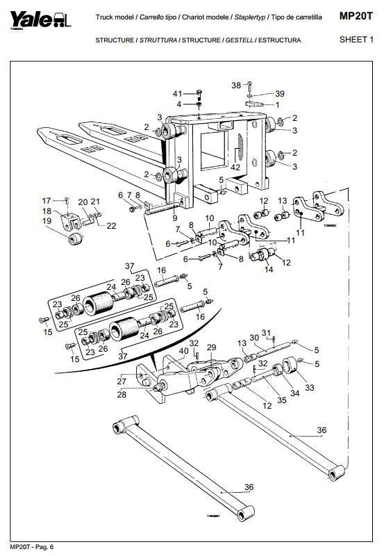 Yale Electric Pallet Jack Parts Diagram