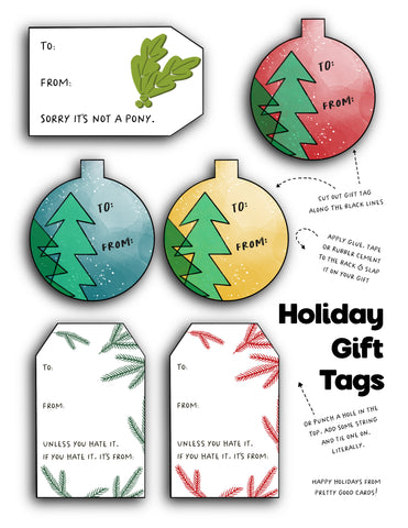 A preview of free printable gift tags christmas wrappers can download