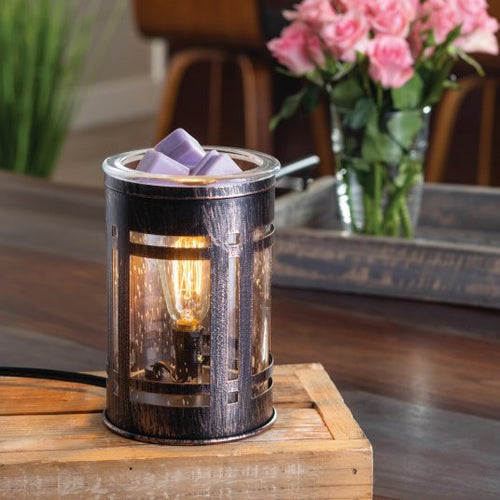 VINTAGE MASON JAR WAX MELT WARMER Farmhouse Rustic Edison Glass Bulb Candle  Plug In Electric - THE GOURMET ROSE