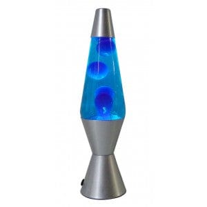 orange and blue lava lamp