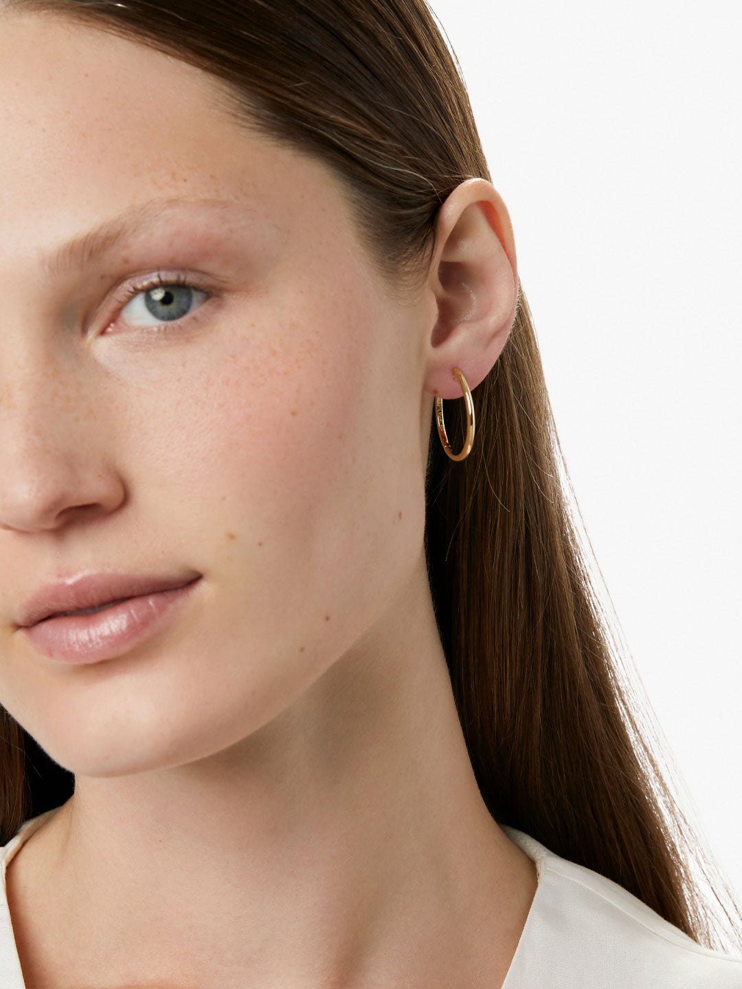 Hoop Earrings - Tia Medium Gold | Ana Luisa Jewelry