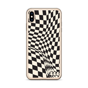 Black Checkered iPhone Case - 444 by emy