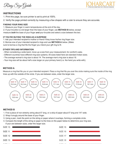 Ring size guide – Joharcart