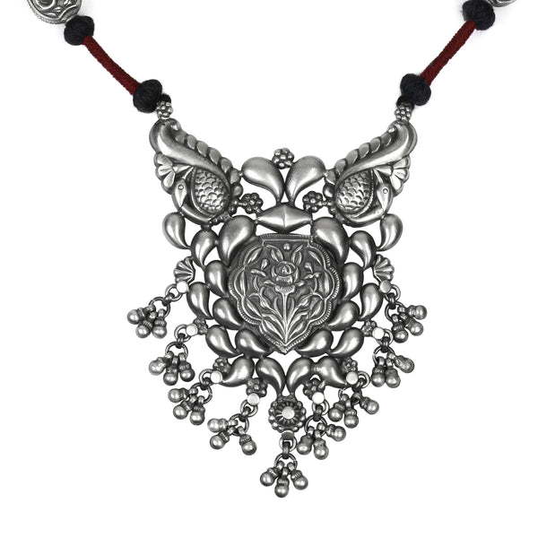 925 Silver Plain Hasli Necklace – Joharcart