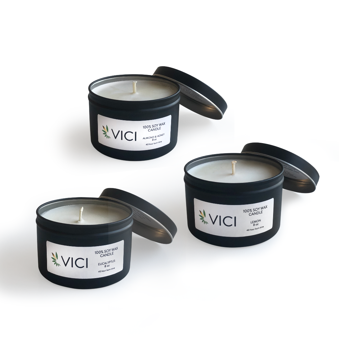 Image of VICI Soy Candles - 8 oz Sleek Black