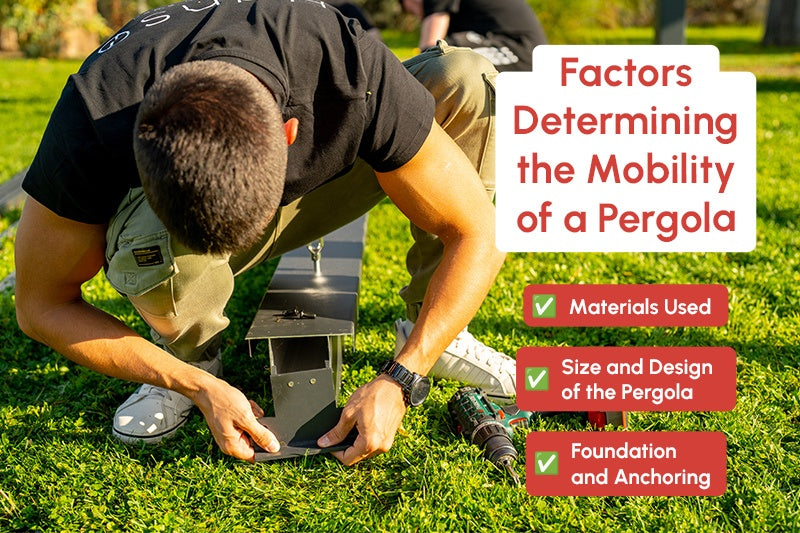 Factors Determining the Mobility of a Pergola
