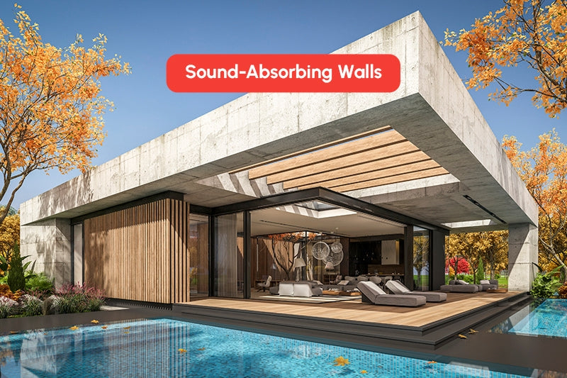 Sound-Absorbing Walls for Pergola Privacy