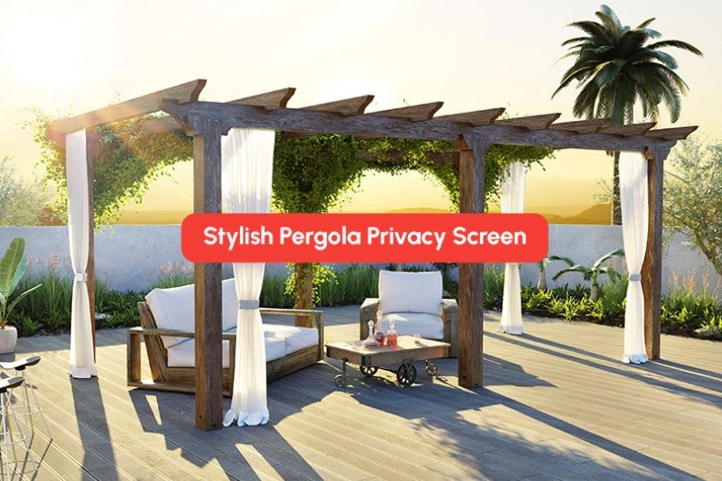 Stylish Pergola Privacy Screen