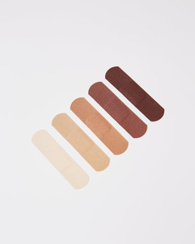 Browndages band-aid in different skin tone shades.