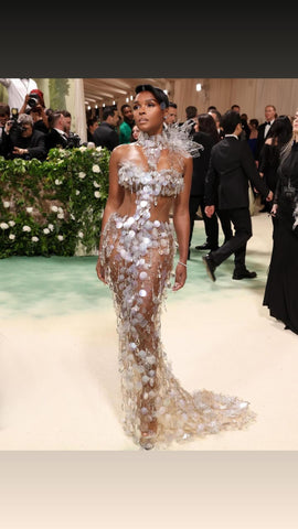 Janelle Monae at the 2024 Met Gala in Vera Wang Dress