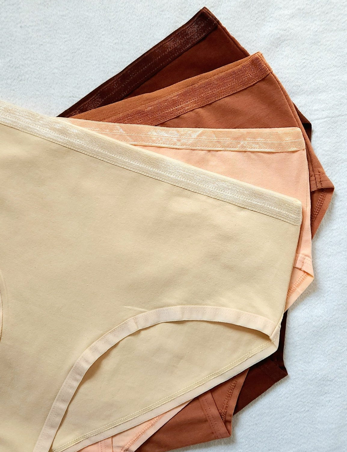 Buy Organic Seamless Womens Underwear Mid Waist Briefs Panty Solid