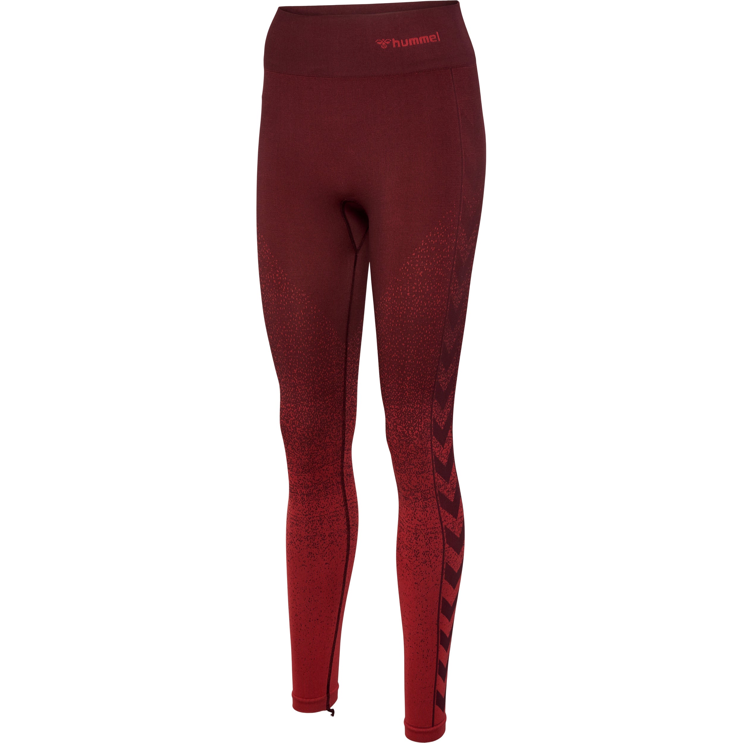 Brug Hummel MT Fade Seamless Mid Waist Tights - Bitter Chocolate / Mineral Red til en forbedret oplevelse