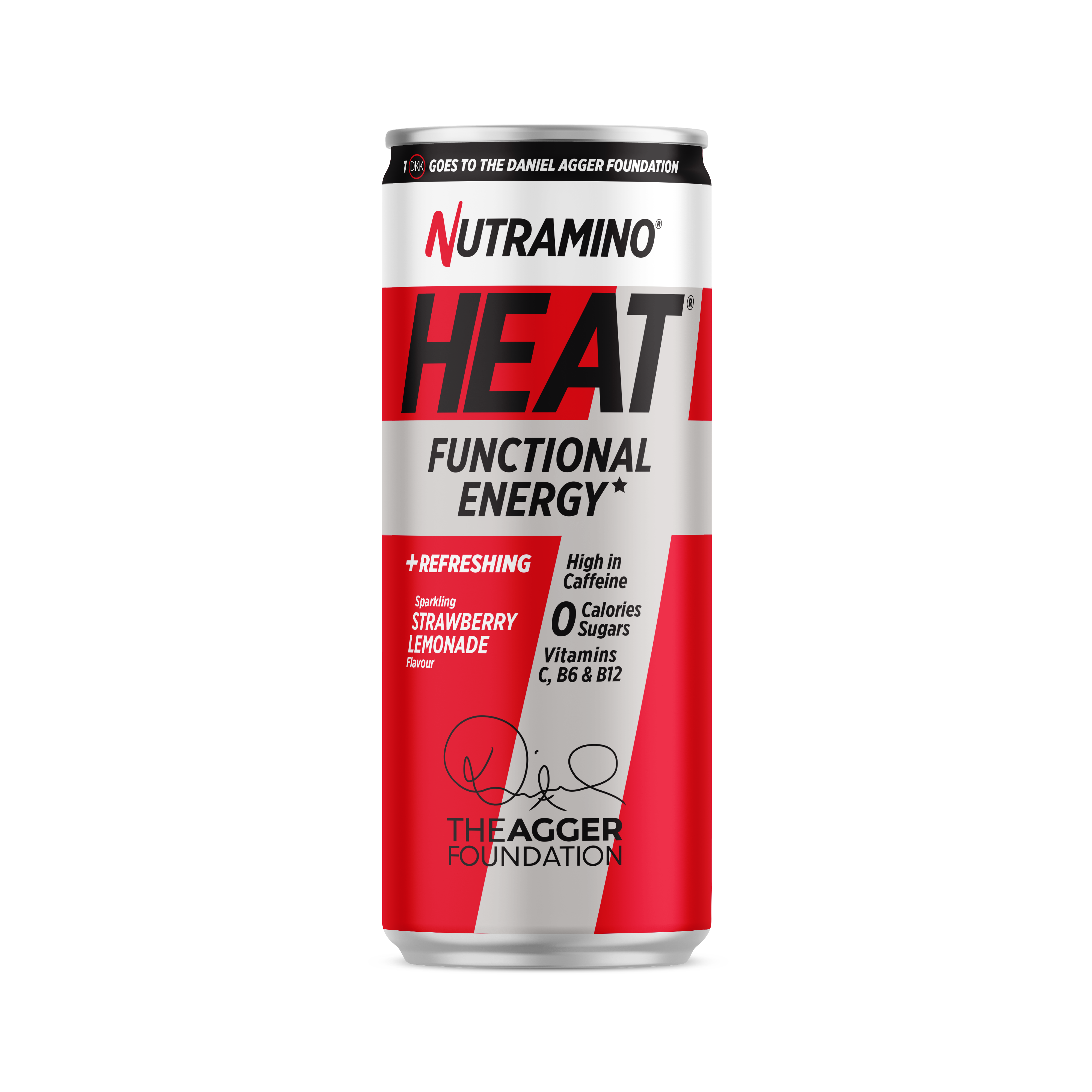 Se Nutramino HEAT (330ml) - Strawberry Lemonade Daniel Agger Edition hos Muscle House