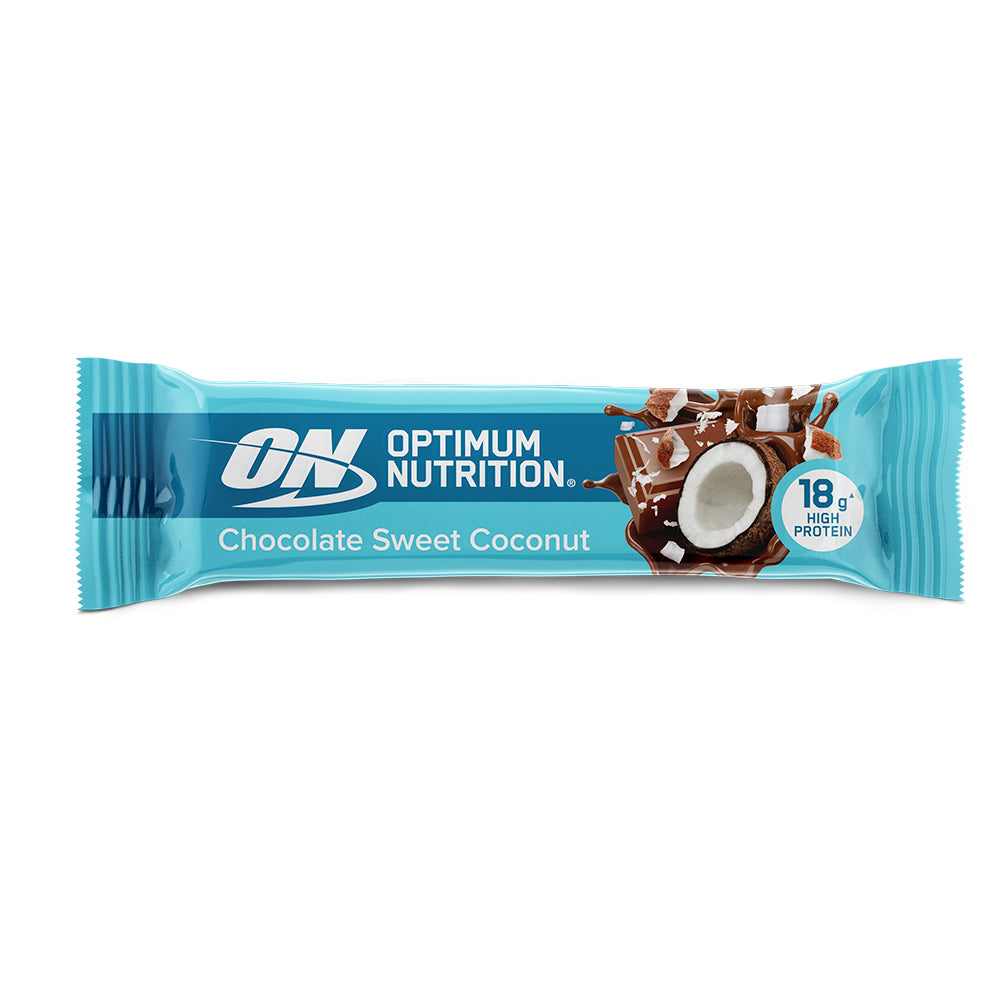 Brug Optimum Nutrition Protein Bar - Chocolate Sweet Coconut (59g) til en forbedret oplevelse